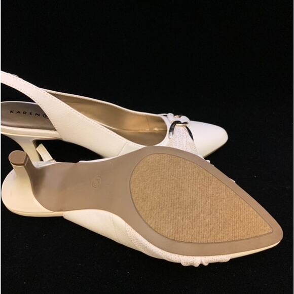 Karen Scott Womens Slingback Giselee Ivory White Dressy Pump / NEW / Size 10.5 M - Picture 6 of 6